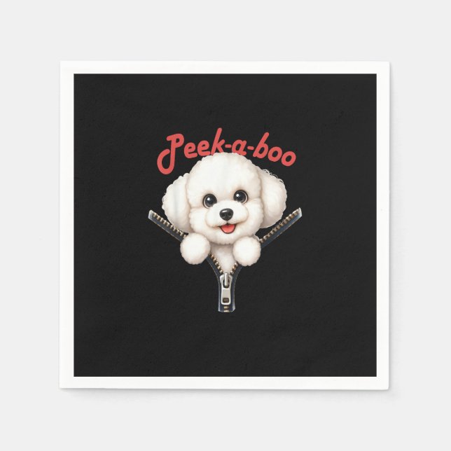 Funny - Peekaboo Halloween Serviette (Vorderseite)