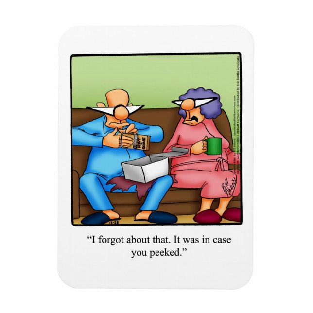 Funny Peeking Vor Weihnachten Spaß Magnet Geschenk (Vertikal)