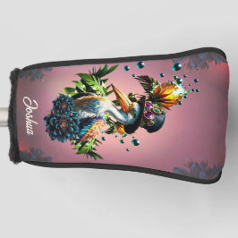 Funny pelican mit Steamponhut Golf Headcover