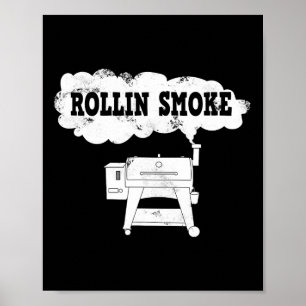 Funny Pellet Smoker Grillen Pit Grill für Fleischr Poster