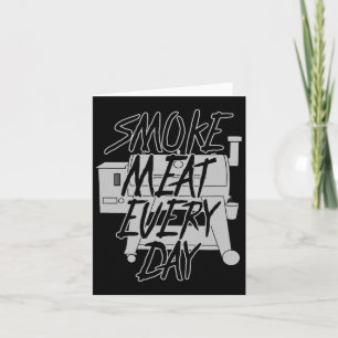 Funny Pellet Smoker Grillen Pit Grill Geschenk für Karte
