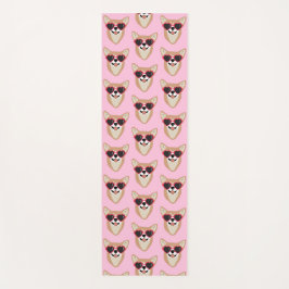 Funny Pembroke Welsh Corgi Pattern Pink Yogamatte