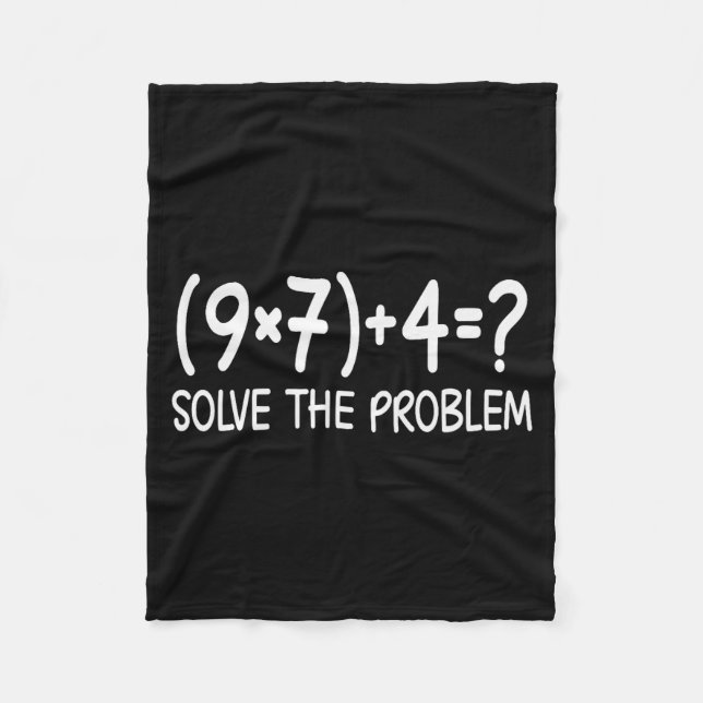 Funny Pemdas Elementary Math Teacher Brainrot 67 M Fleecedecke (Vorderseite)