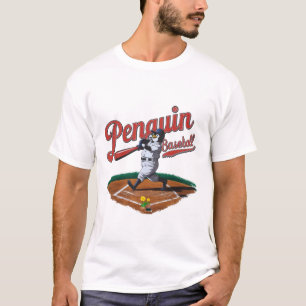 Funny Penguin Baseball T-Shirt