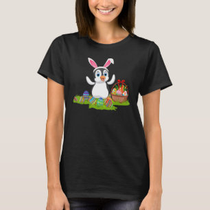 Funny Penguin Bird Ostereier Jagd Bunny Pengui T-Shirt