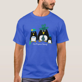 Funny Penguin Familie von 3 mit Jungen Weihnachten T-Shirt
