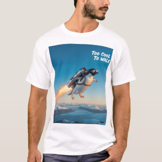 Funny Penguin mit Jetpack T - Shirt