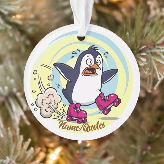 Funny Penguin on Roller Skates (Arbre)