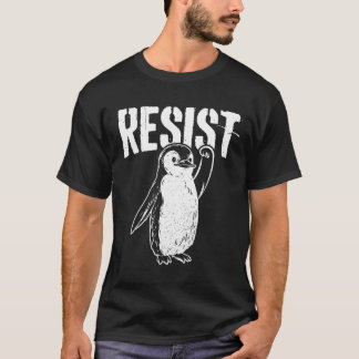 Funny Penguin Resist Cool Penguins Residenz T-Shirt