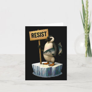 Funny Penguin Resist Coole Pinguine Residenz 2 Karte