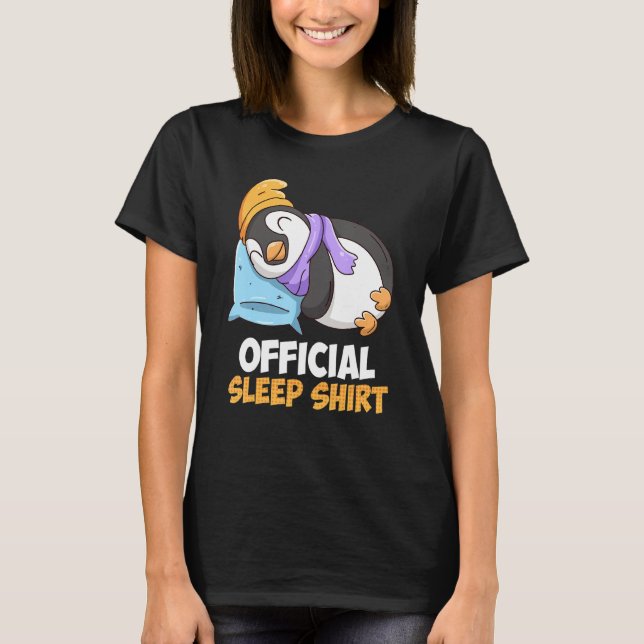 Funny Penguin Sleep Shirt (Vorderseite)