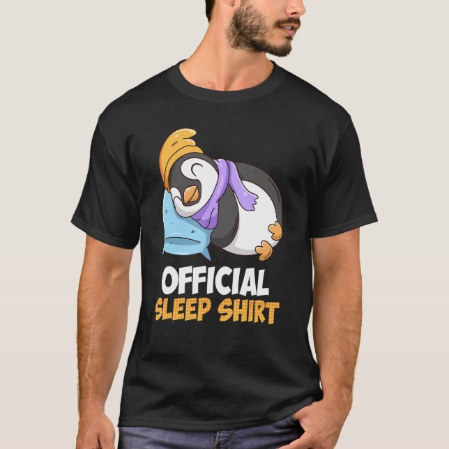 Funny Penguin Sleep Shirt (Vorderseite)