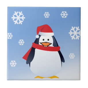 Funny Penguin Weihnachten Weihnachten Fliese