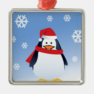 Funny Penguin Weihnachten Weihnachten Ornament Aus Metall