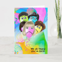 Funny People Balloons werden gut Karte
