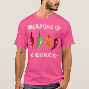 Funny Pepper Chili Head Spicy Hot Foods T-Shirt