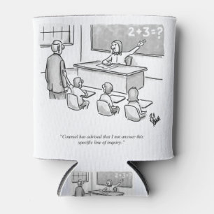 Funny Percenters Classroom Lawyer Cartoon Spaß Dosenkühler