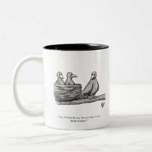 Funny Percenters Empty Nester Parenting Spaß Zweifarbige Tasse