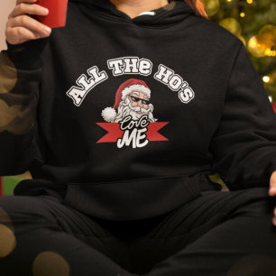 Funny Père Noël Ho plaisanterie sale Sweat de Noël