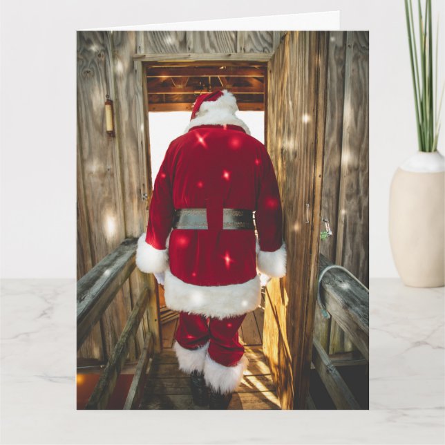 FUNNY PÈRE NOËL PÈRE NOËL LA CARTE DE NOËL DE RETO (Devant)