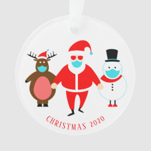 Funny Père Noël Visage Masque Noël 2020 Personnali