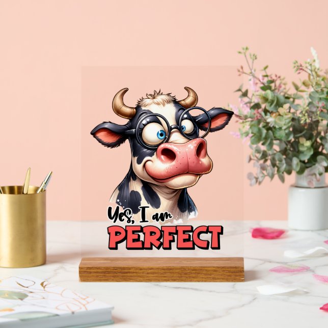 Funny Perfect Cola Art Acrylschild (Hochzeit)