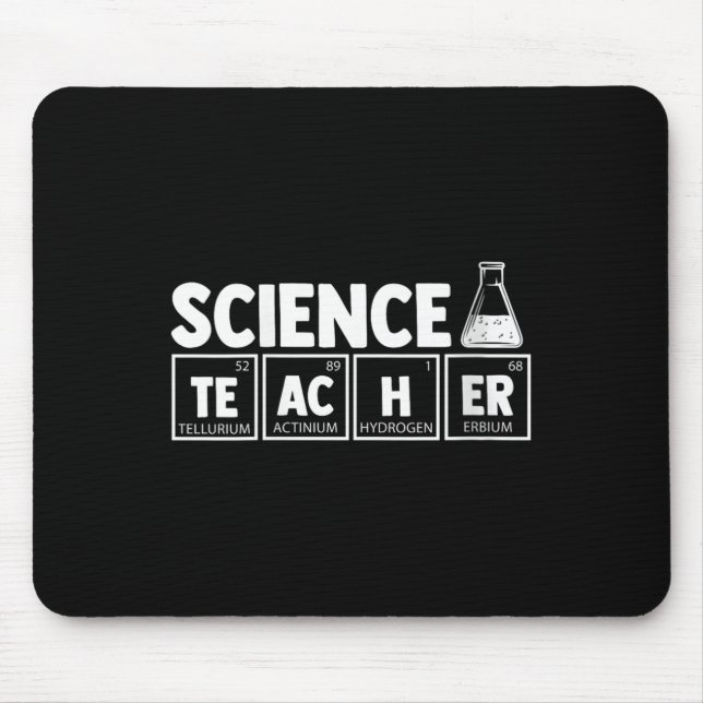 Funny Periodic Table Science Teacher Nerd C Mousepad (Vorne)