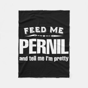 Funny Pernil Lover Meat Fleecedecke