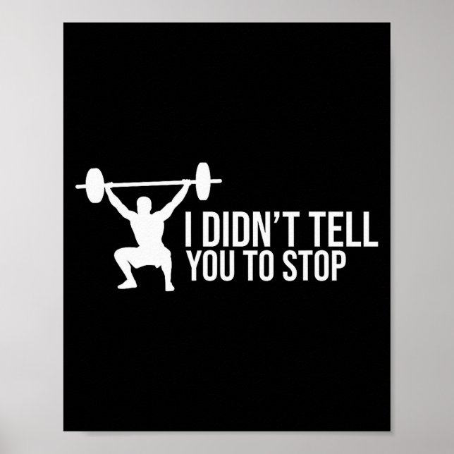 Funny Personal Trainer Saying Gift Gym Coach Train Poster (Vorne)