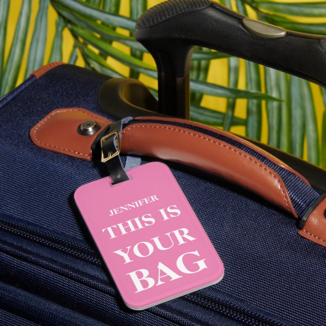 Funny Personalisiert Bag Attraktion Gepäckanhänger (Vorderseite Insitu 1)