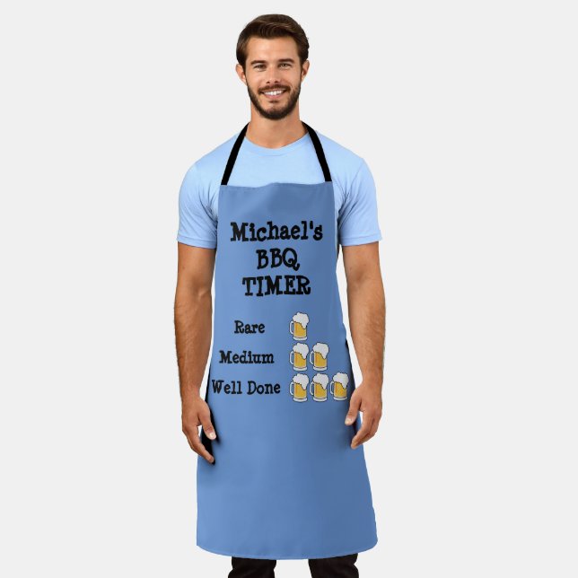 Funny Personalisiert Barbeque Timer Schürze (Getragen)