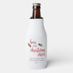 Funny Personalisiert Beer und Weihnachtsmann Flaschenkühler