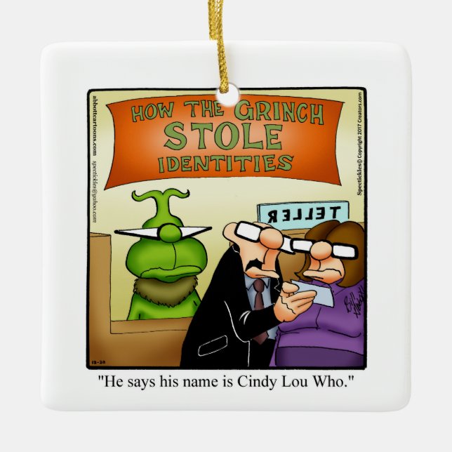 Funny Personalisiert Christmas Ornament Geschenk (Vorderseite)