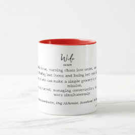 Funny Personalisiert Ehefrau Definition Tasse