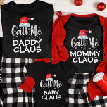 Funny Personalisiert Family Claus Christmas Pajama T-Shirt<br><div class="desc">Machen Sie sich mit unseren Funny Personalisiert Family Claus Christmas Pajama T - Shirt auf festliche Unterhaltung gefasst. Diese Weihnachtsfamilien zeichnen sich durch ein spielerisches Design aus: "Mama Claus", "Daddy Claus" und andere Familienrollen, die Ihren Feierlichkeiten eine humorvolle Drehung verleihen. Sie eignen sich perfekt für die passenden Weihnachtsgebäck und ergänzen...</div>