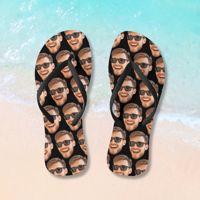 Funny Personalisiert Foto Face Flip Flops (Funny Personalized Photo Face Flip Flops
)