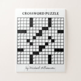 Funny Personalisiert Game Black und White Crosswor