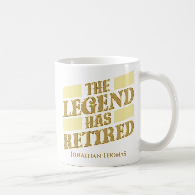 Funny Personalisiert Legende Retirement Kaffeetasse (Rechts)