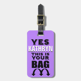 Funny Personalisiert Luggage Tag Gepäckanhänger