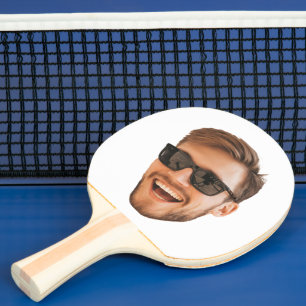 Funny Personalisiert Men's Face Foto Tischtennis Schläger