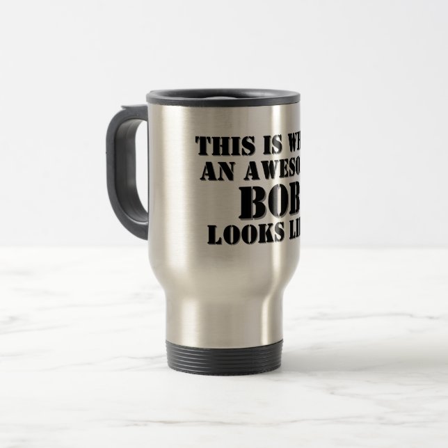 Funny Personalisiert Name Gift Travel / Pendlerwoh Reisebecher (Vorderseite Links)