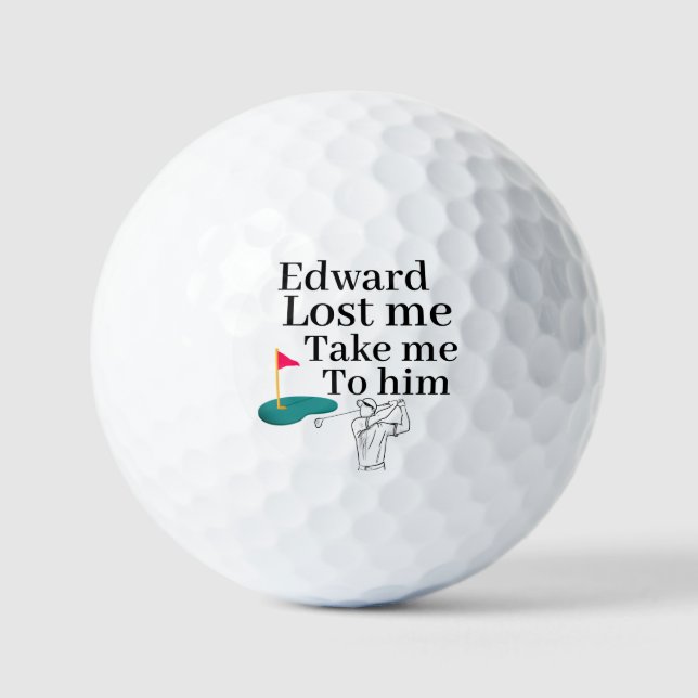 Funny Personalisiert Name Golf Ball (Vorderseite)