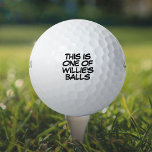 Funny Personalisiert Name Message Loss Golfball<br><div class="desc">Mische nie wieder deine Bälle! Personalisieren Sie den Namen,  um ein einzigartiges Golfgeschenk zu schaffen,  das dazu gedacht ist,  eine Wange,  einen Knall,  einen Zap in jedermanns Spiel zu setzen. Entwickelt von Thisisnotme©</div>