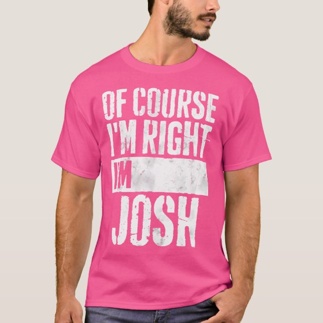 Funny Personalisiert Name Shirt Natürlich habe ich (Vorderseite)