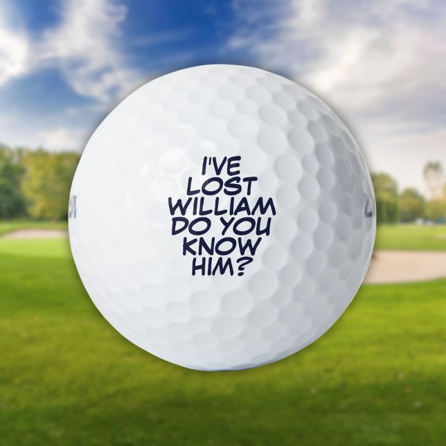 Funny Personalisiert Navy Blue Love Golf Balls Golfball (Funny Personalized Navy Blue Lost Golf Balls)
