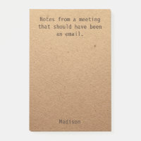 Funny Personalisiert Notes Office Business Meeting