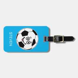 Funny Personalisiert Sport Fußball Blau Gepäckanhänger