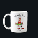 Funny Personalisiert World Bester Koch Kaffeetasse<br><div class="desc">Diese lustige World's Best Koch-Kaffee-Tasse verfügt über einen Koch mit einem Dinner-Platter mit dem Text "World's Best Koch" und Ihrem Namen. Macht eine großartige Geschenkidee für den Koch in Ihrem Leben. Einfach mit individuellen Optionen personalisieren. Verwenden Sie die Schaltfläche "Anpassen",  um das Produkt anzupassen oder Text hinzuzufügen.</div>