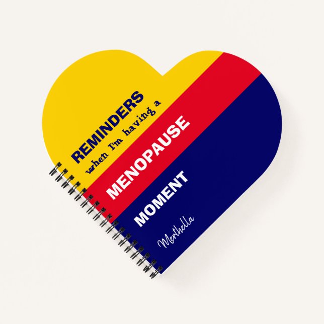 Funny Personalisierte ERINNERUNGEN MENOPAUSE MOMEN Notizbuch (Vorderseite)