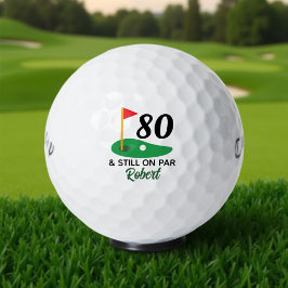 Funny Personalisiertes 80. Geburtstagsgeschenk für Golfball